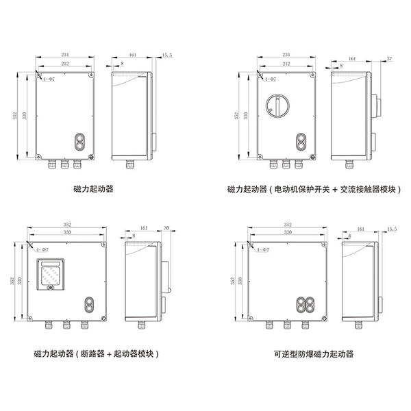 CZ1290 可逆型防爆磁力起动器 