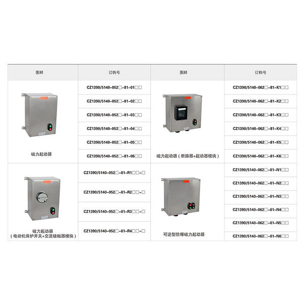 CZ1390 可逆型防爆磁力起动器 